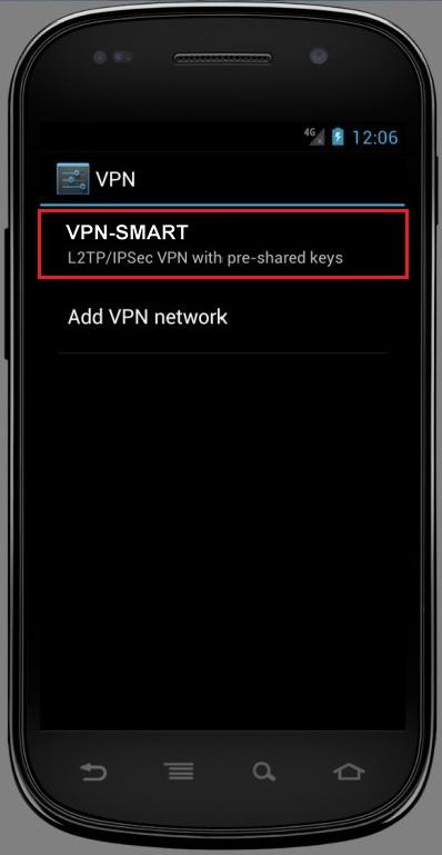 Configure VPN L2TP/IPSec in Android. Step 7.