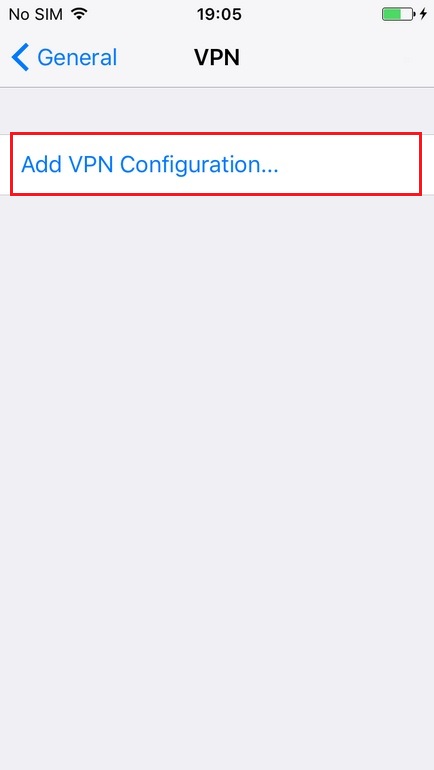 Configure VPN L2TP in iPhone. Step 4.