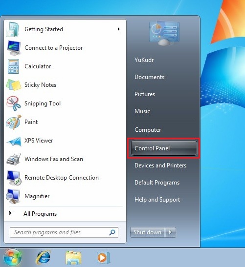 Configure VPN PPTP in Windows 7. Step 1.