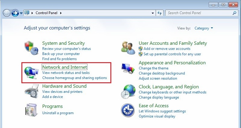 Configure VPN PPTP in Windows 7. Step 2.
