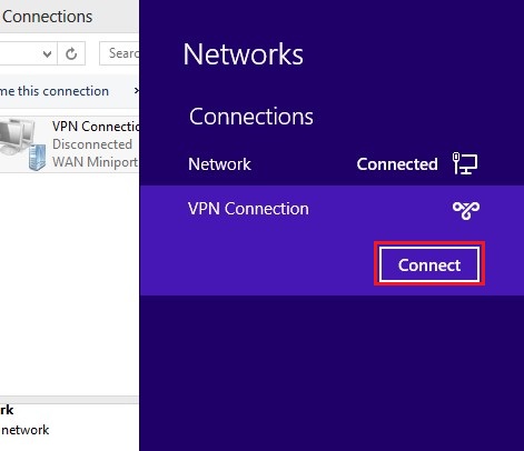 Configure VPN PPTP in Windows 8. Step 11.